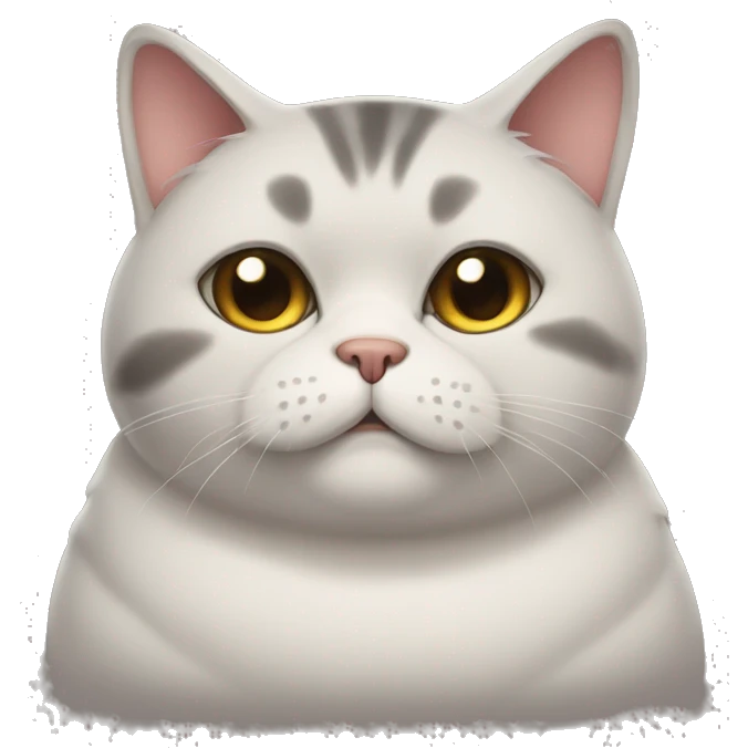A fat tabi cat emoji