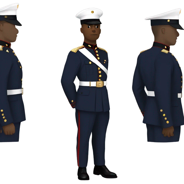 Us Marine in dress uniform  emoji
