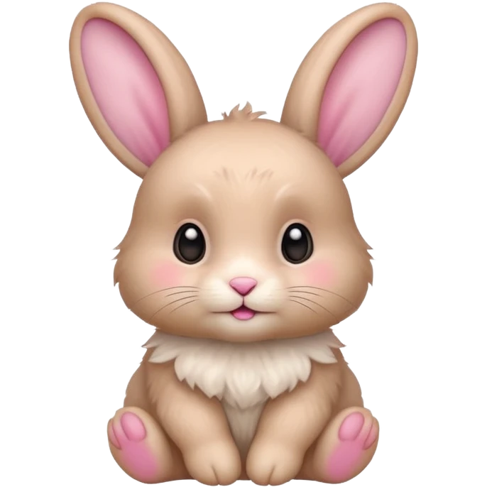 a beige baby rabbit emoji