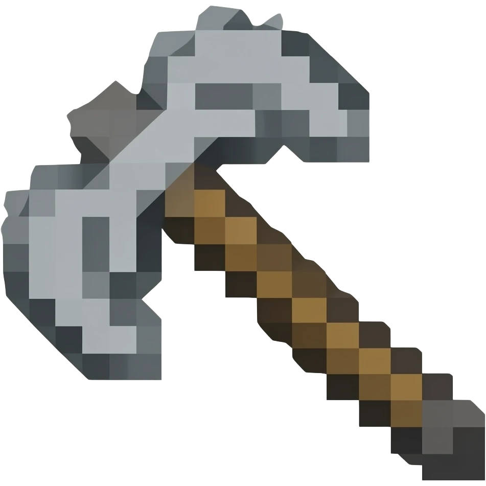 Minecraft mace pixsel emoji