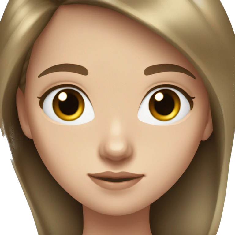 18 year old white girl with brunette hair and blue eyes emoji