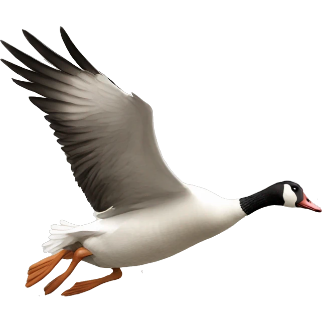 Goose flying emoji