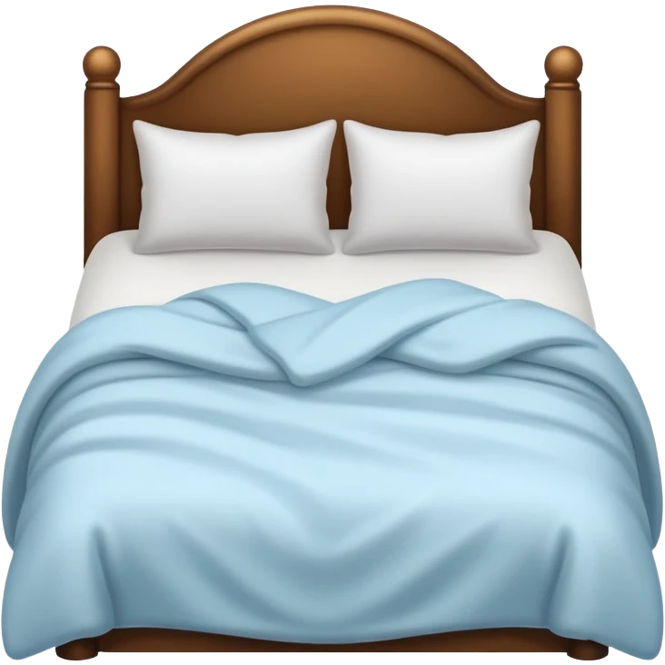 cozy bed with pillows and blanket emoji