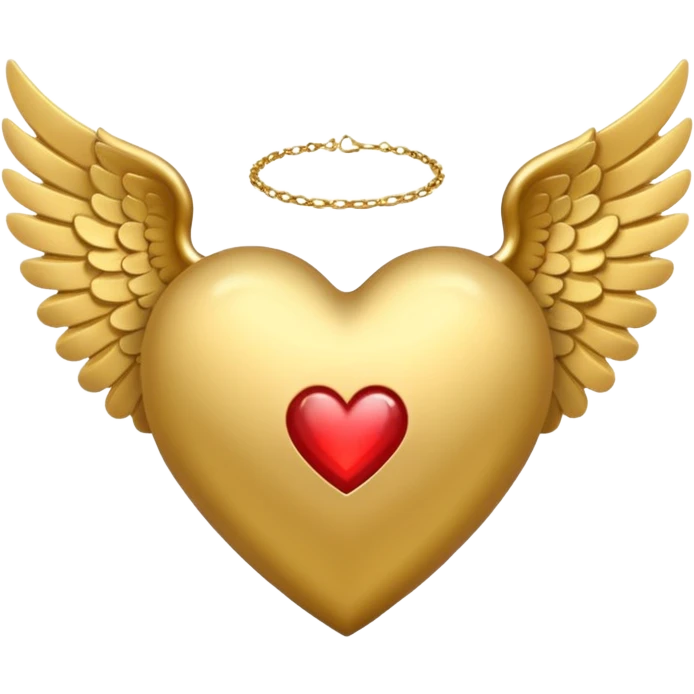 Heart with angel wings emoji