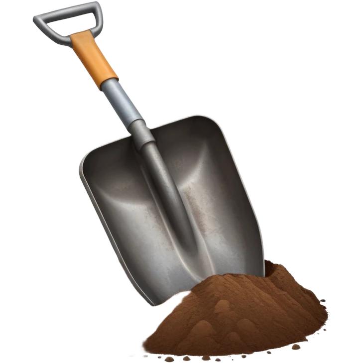 shovel digging into dirt emoji