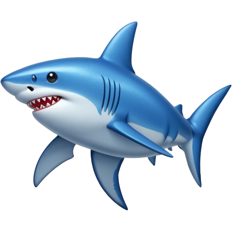 glitter azul-marinho tubarão emoji
