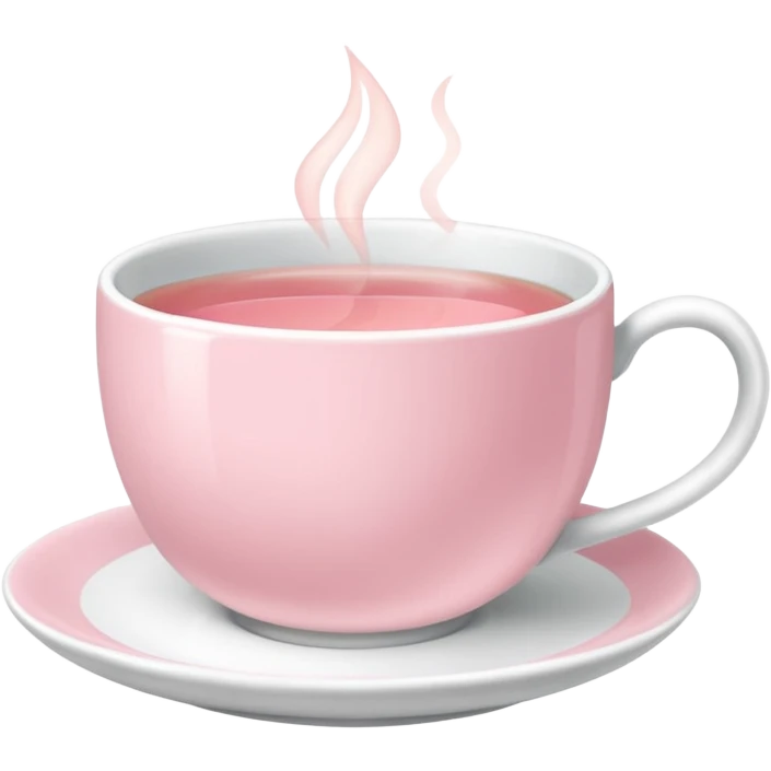 Cute Pastel pink Tea emoji