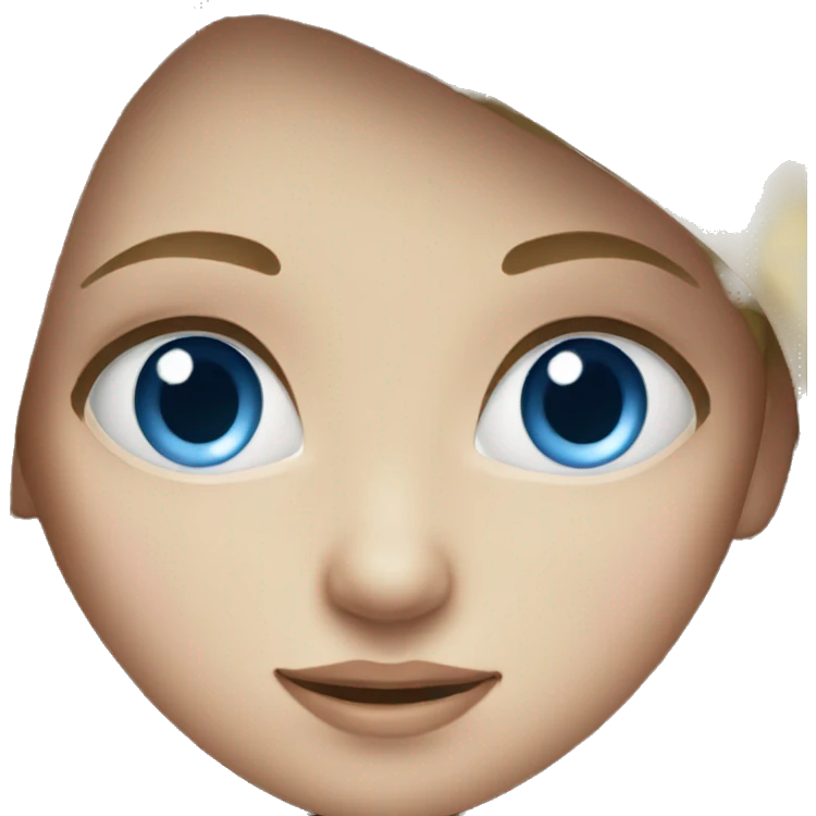 Girl with blue eyes emoji