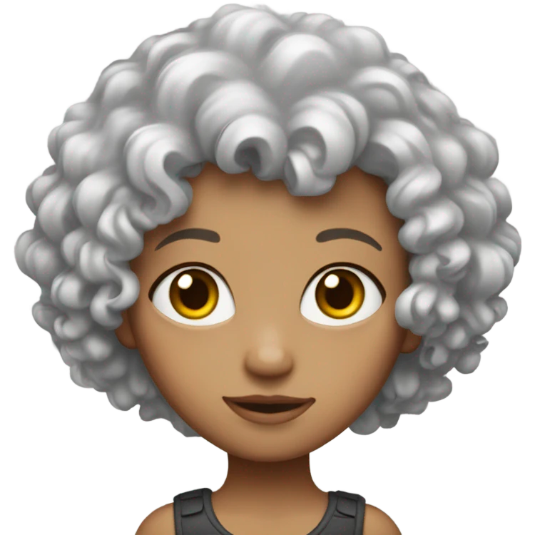 redhead, white and curly girl emoji
