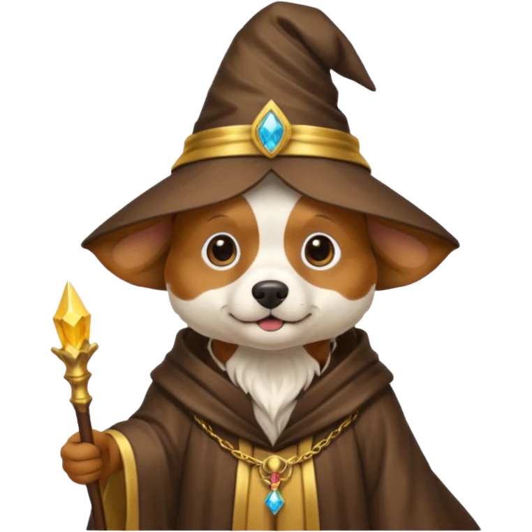 Dog wizard emoji
