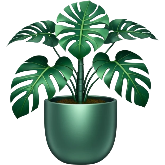 robotic monsterra emoji