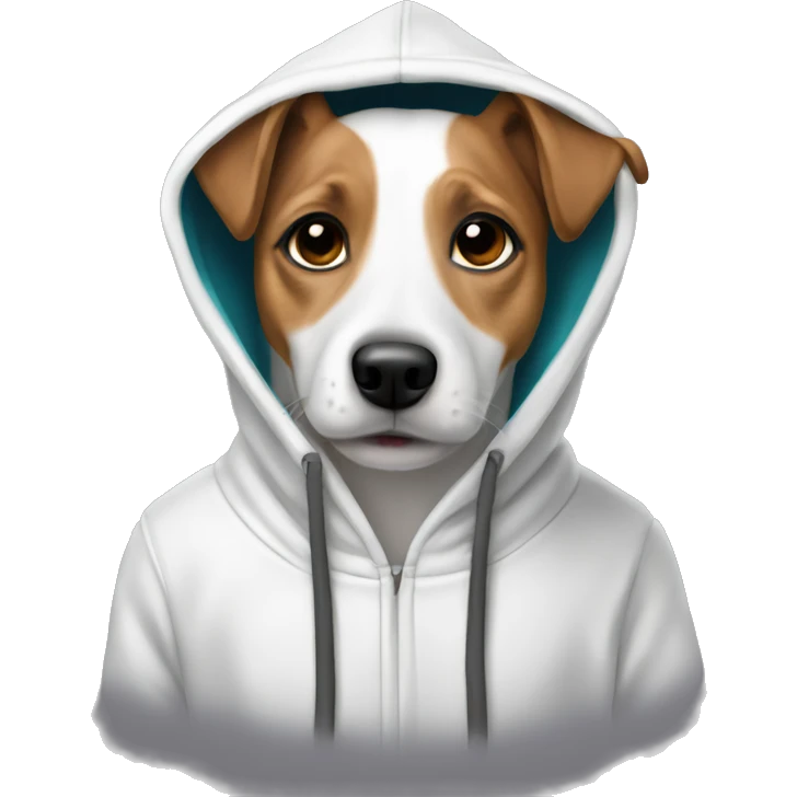 Jack-russel terrier in hoody  emoji