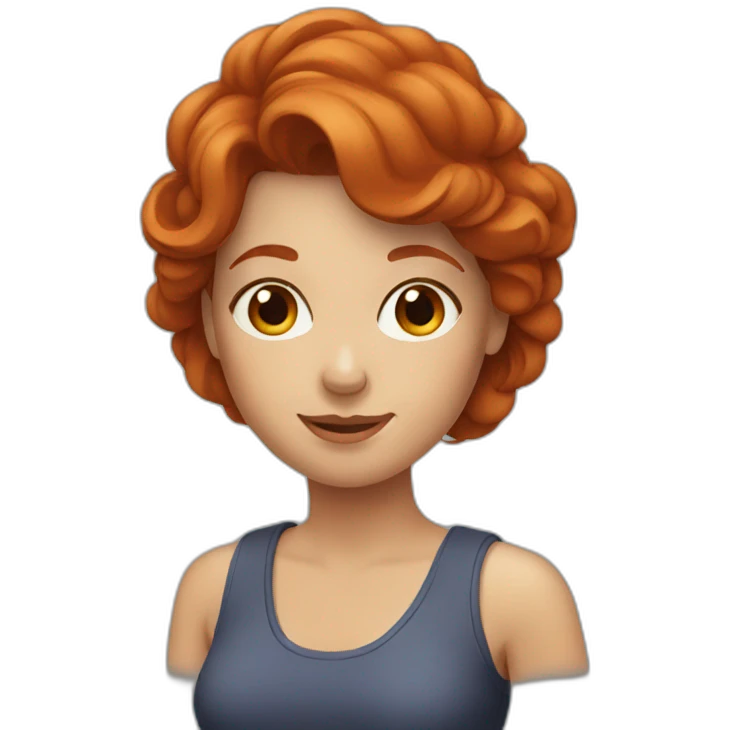 Redhead woman mother emoji