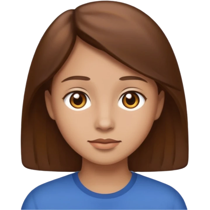 I am kinda ok looking with brown hair emoji