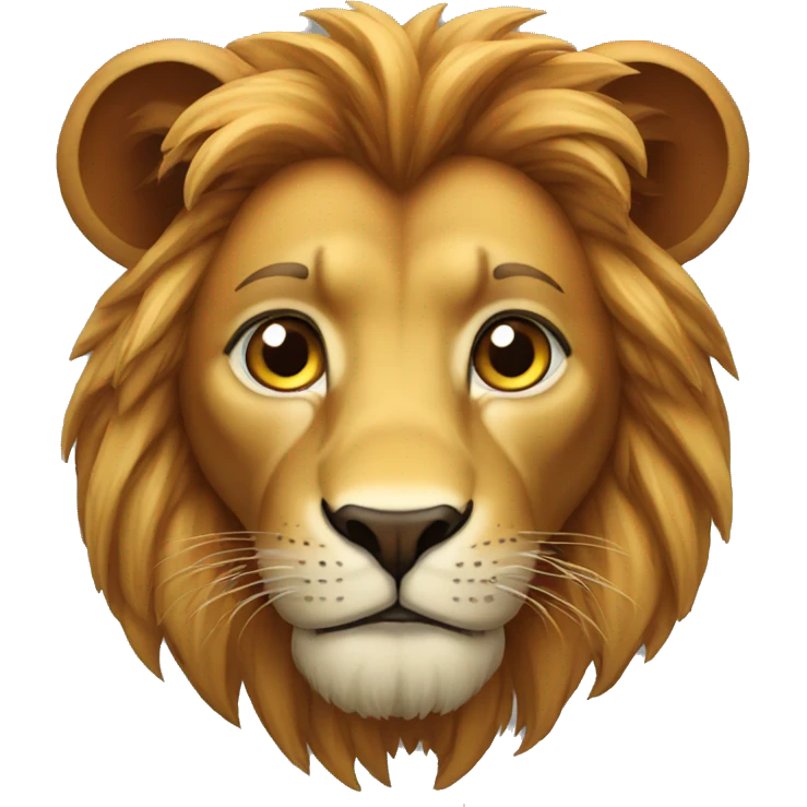 Lion yeux rouge emoji