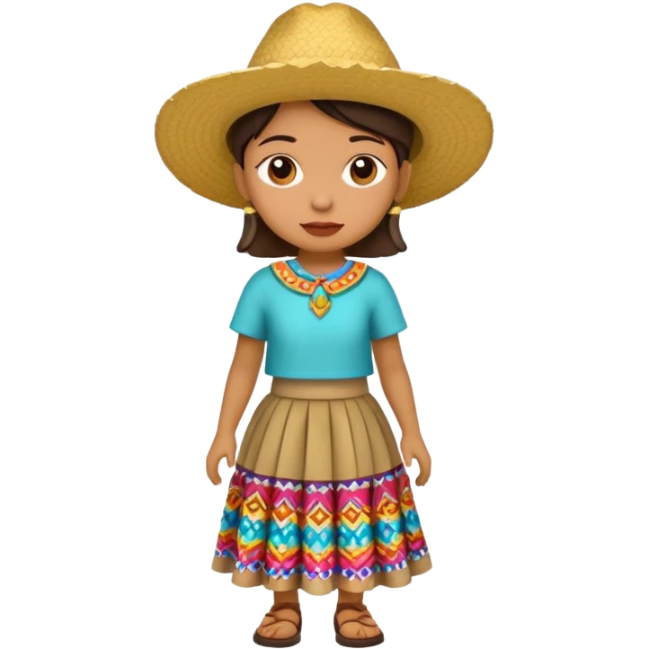 Pancho wearing a skirt emoji
