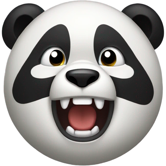 Raging panda emoji