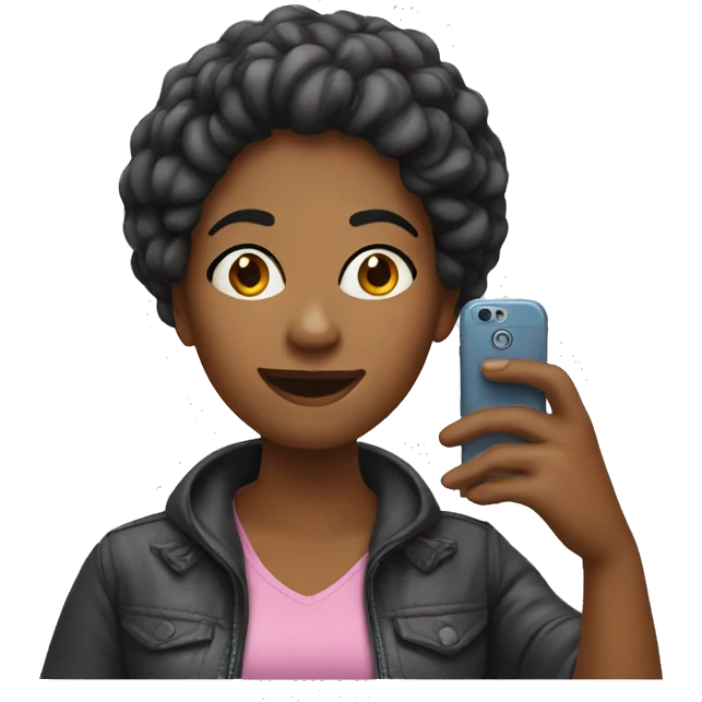 woman taking selfie emoji