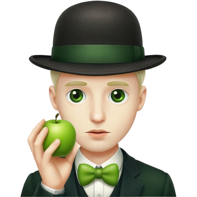 Magritte “the son of man”  emoji