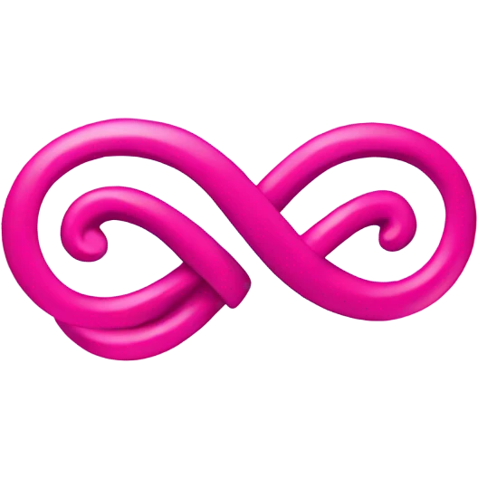 Infinity love pink  emoji