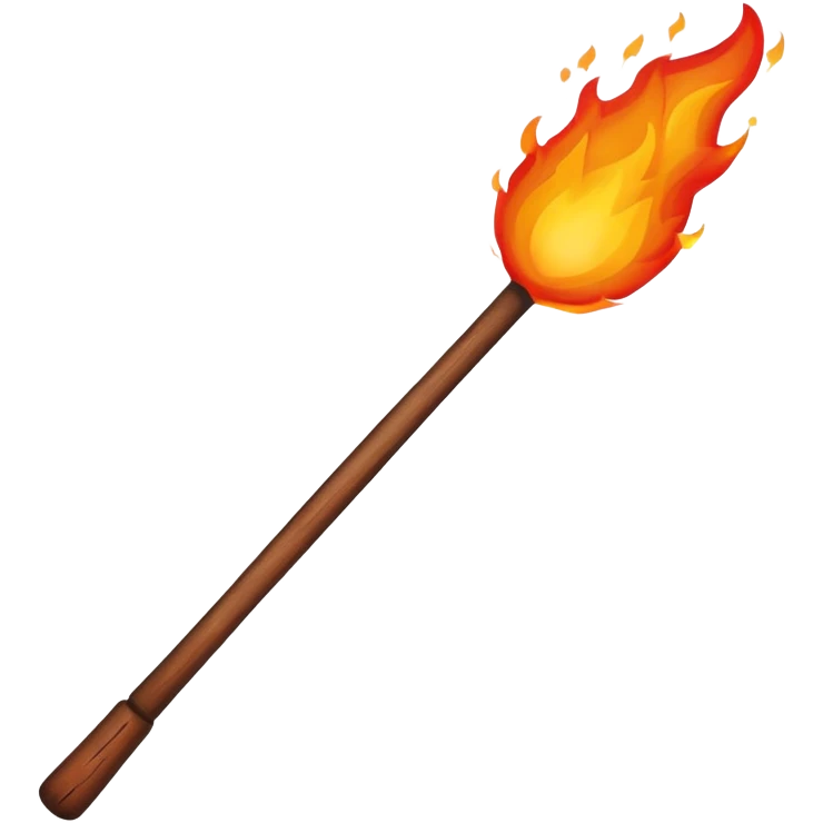 wood fire stick  emoji