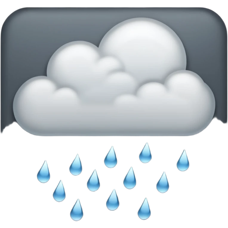 cloud rain emoji