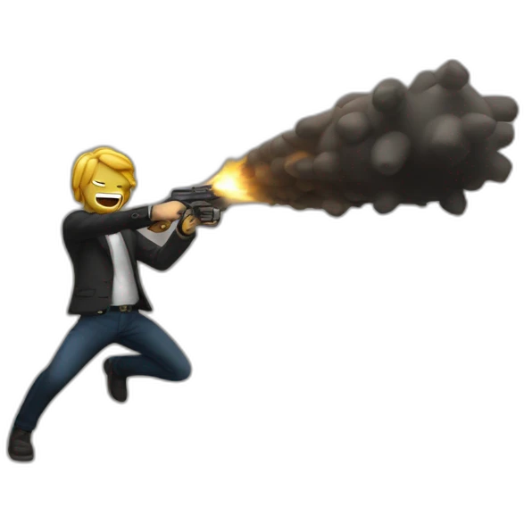 hommer dodging a bullet like neo emoji