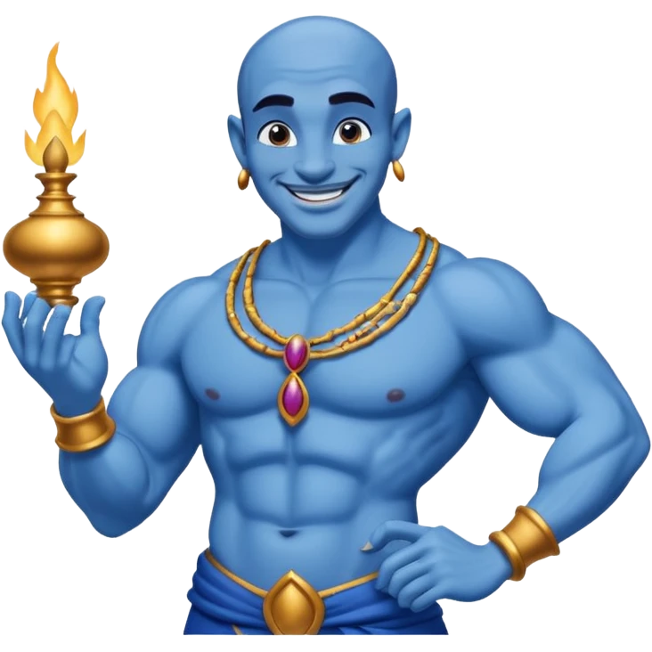 the genie from Aladdin's lamp
 emoji