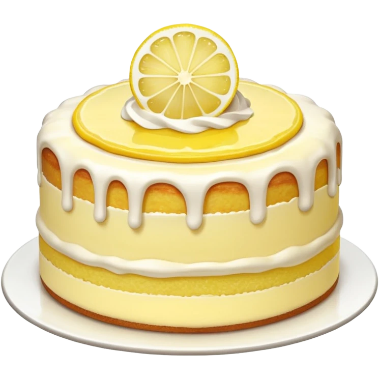Lemon cake emoji