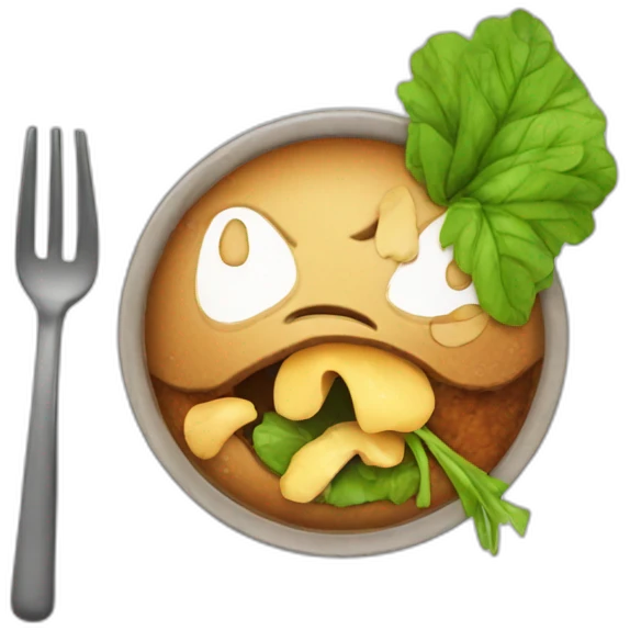 toxic-vegan-eating emoji