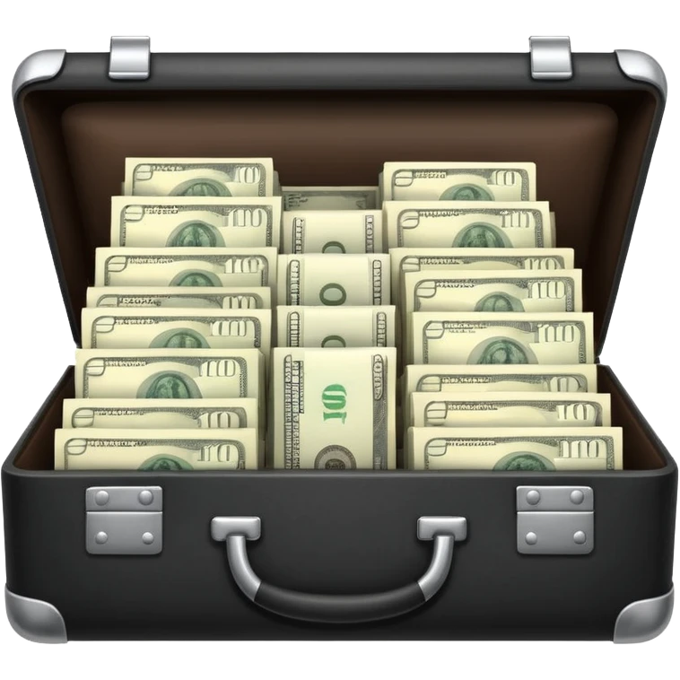 open money filled briefcase emoji