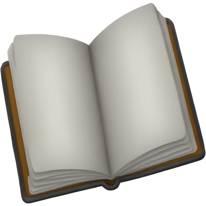 Cuaderno de color negro  emoji