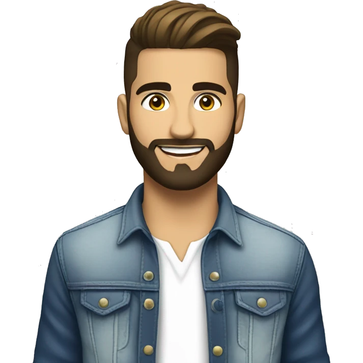 kendji en blouse blanche emoji