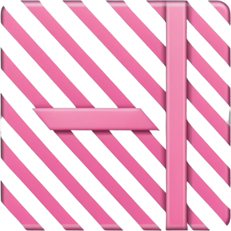 gingham pink emoji