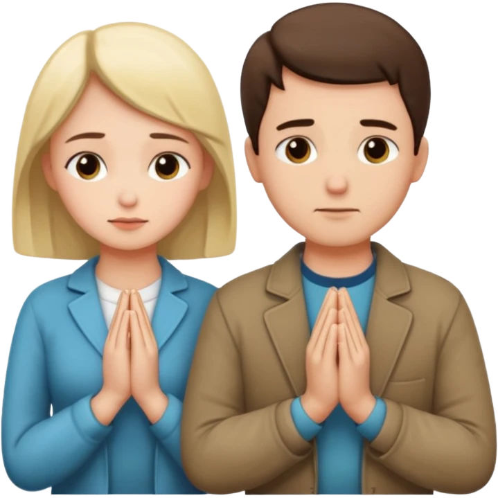 couple praying emoji