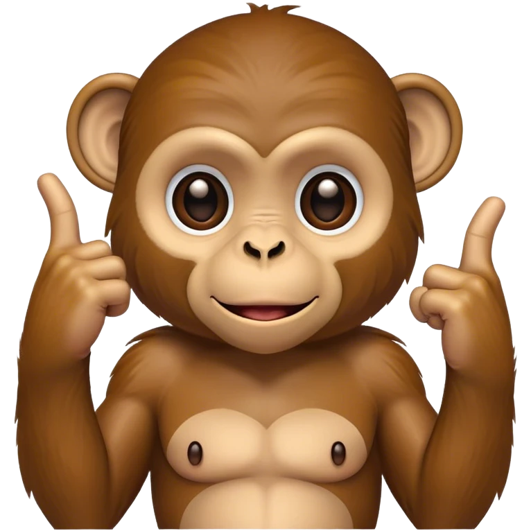 monkey holding up middle finger emoji