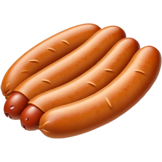 sausage with a sad face emoji