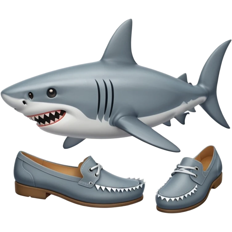 Shark with shose emoji