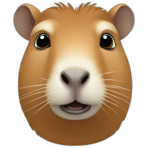 Un capybara suune mouette emoji
