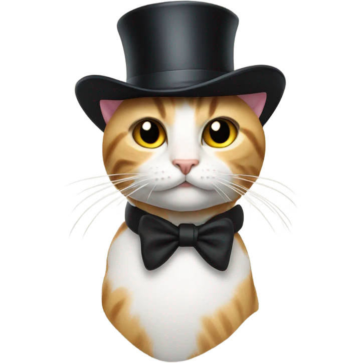 Cat with a top hat emoji