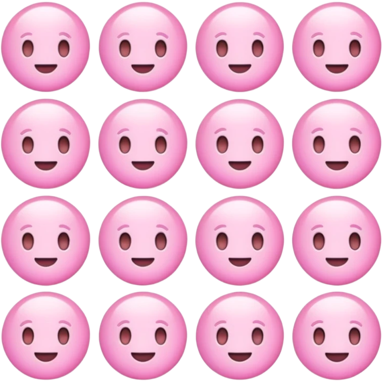 Aesthetic pink emoji
