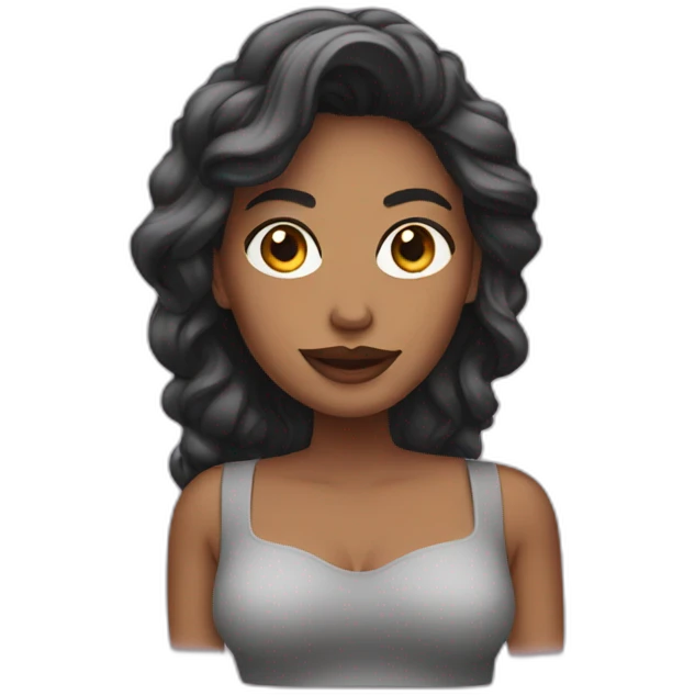 mujer influencer emoji