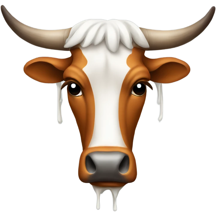 Very sad Crying Texas longhorn emoji