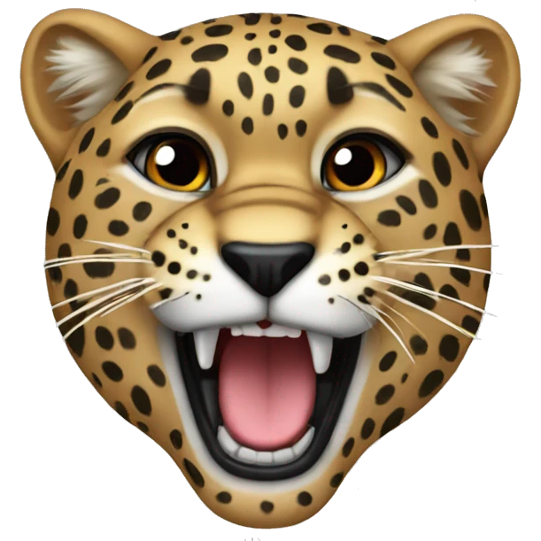Leapord growling emoji