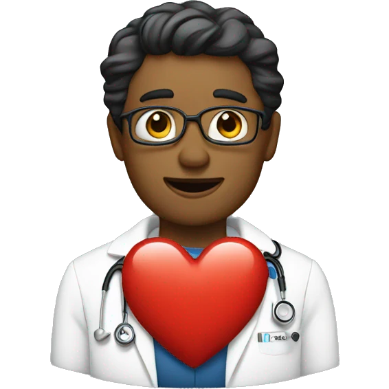 a doc with a big heart  emoji