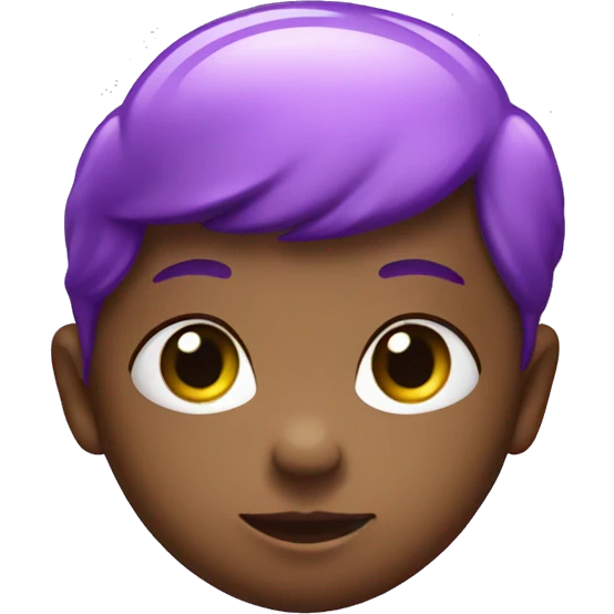 Baby purple heart with shine emoji