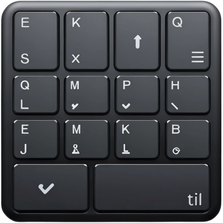 keyboard with highlighted Enter key emoji