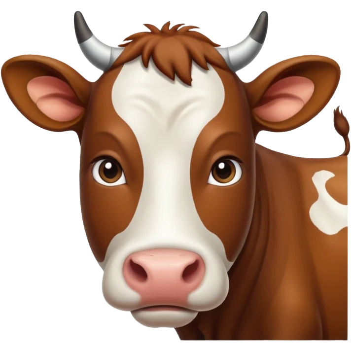 Vaca viendo a la nada emoji