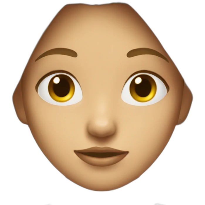 Girl with hidden face emoji