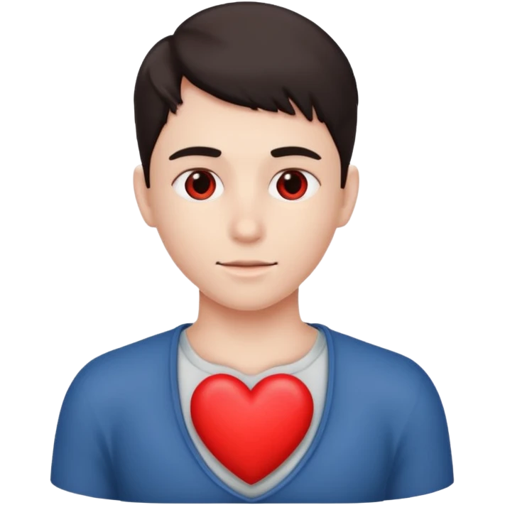 King in hearts red person emoji